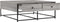 vidaXL - Salontafel - 100x99x40 - cm - bewerkt - hout - grijs - sonoma