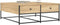 vidaXL - Salontafel - 100x99x40 - cm - bewerkt - hout - sonoma - eikenkleurig