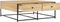 vidaXL - Salontafel - 100x99x40 - cm - bewerkt - hout - sonoma - eikenkleurig