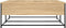 vidaXL - Salontafel - 100x99x40 - cm - bewerkt - hout - sonoma - eikenkleurig