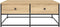 vidaXL - Salontafel - 100x99x40 - cm - bewerkt - hout - sonoma - eikenkleurig