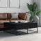 vidaXL - Salontafel - 100x99x40 - cm - bewerkt - hout - zwart