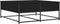 vidaXL - Salontafel - 100x99x40 - cm - bewerkt - hout - zwart