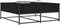 vidaXL - Salontafel - 100x99x40 - cm - bewerkt - hout - zwart