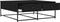 vidaXL - Salontafel - 100x99x40 - cm - bewerkt - hout - zwart