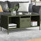 vidaXL - Salontafel - 101,5x50x43,5 - cm - koudgewalst - staal - olijfgroen