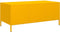 vidaXL - Salontafel - 101,5x50x43,5 - cm - koudgewalst - staal - mosterdgeel
