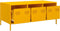 vidaXL - Salontafel - 101,5x50x43,5 - cm - koudgewalst - staal - mosterdgeel