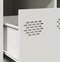 vidaXL - Salontafel - 101,5x50x43,5 - cm - koudgewalst - staal - wit