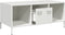 vidaXL - Salontafel - 101,5x50x43,5 - cm - koudgewalst - staal - wit