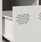 vidaXL - Salontafel - 101,5x50x43,5 - cm - koudgewalst - staal - wit