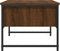 vidaXL - Salontafel - 101x49x39,5 - cm - bewerkt - hout - bruin - eikenkleur