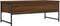 vidaXL - Salontafel - 101x49x39,5 - cm - bewerkt - hout - bruin - eikenkleur