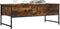vidaXL - Salontafel - 101x49x39,5 - cm - bewerkt - hout - gerookt - eikenkleurig