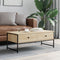 vidaXL - Salontafel - 101x49x39,5 - cm - bewerkt - hout - sonoma - eikenkleurig