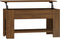 vidaXL - Salontafel - 101x49x52 - cm - bewerkt - hout - bruin - eikenkleur