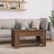 vidaXL - Salontafel - 101x49x52 - cm - bewerkt - hout - bruin - eikenkleur