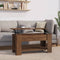 vidaXL - Salontafel - 101x49x52 - cm - bewerkt - hout - bruin - eikenkleur