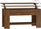 vidaXL - Salontafel - 101x49x52 - cm - bewerkt - hout - bruin - eikenkleur
