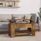 vidaXL - Salontafel - 101x49x52 - cm - bewerkt - hout - gerookt - eikenkleurig