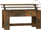 vidaXL - Salontafel - 101x49x52 - cm - bewerkt - hout - gerookt - eikenkleurig
