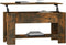 vidaXL - Salontafel - 101x49x52 - cm - bewerkt - hout - gerookt - eikenkleurig