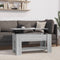 vidaXL - Salontafel - 101x49x52 - cm - bewerkt - hout - grijs - sonoma - eikenkleurig