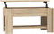 vidaXL - Salontafel - 101x49x52 - cm - bewerkt - hout - sonoma - eikenkleurig