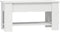 vidaXL - Salontafel - 101x49x52 - cm - bewerkt - hout - wit