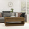 vidaXL - Salontafel - 102,5x55x44 - cm - bewerkt - hout - bruin - eikenkleurig