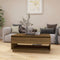 vidaXL - Salontafel - 102,5x55x44 - cm - bewerkt - hout - bruin - eikenkleurig