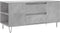 vidaXL - Salontafel - 102x44,5x50 - cm - bewerkt - hout - betongrijs
