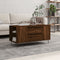 vidaXL - Salontafel - 102x44,5x50 - cm - bewerkt - hout - bruin - eikenkleur