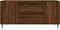 vidaXL - Salontafel - 102x44,5x50 - cm - bewerkt - hout - bruin - eikenkleur