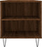 vidaXL - Salontafel - 102x44,5x50 - cm - bewerkt - hout - bruin - eikenkleur
