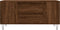 vidaXL - Salontafel - 102x44,5x50 - cm - bewerkt - hout - bruin - eikenkleur