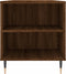 vidaXL - Salontafel - 102x44,5x50 - cm - bewerkt - hout - bruin - eikenkleur