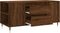 vidaXL - Salontafel - 102x44,5x50 - cm - bewerkt - hout - bruin - eikenkleur
