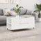 vidaXL - Salontafel - 102x44,5x50 - cm - bewerkt - hout - gerookt - eikenkleurig