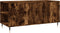 vidaXL - Salontafel - 102x44,5x50 - cm - bewerkt - hout - gerookt - eikenkleurig