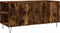 vidaXL - Salontafel - 102x44,5x50 - cm - bewerkt - hout - gerookt - eikenkleurig