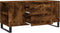 vidaXL - Salontafel - 102x44,5x50 - cm - bewerkt - hout - gerookt - eikenkleurig