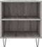 vidaXL - Salontafel - 102x44,5x50 - cm - bewerkt - hout - grijs - sonoma - eikenkleur