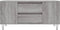 vidaXL - Salontafel - 102x44,5x50 - cm - bewerkt - hout - grijs - sonoma - eikenkleur