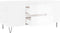 vidaXL - Salontafel - 102x44,5x50 - cm - bewerkt - hout - hoogglans - wit