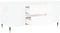 vidaXL - Salontafel - 102x44,5x50 - cm - bewerkt - hout - wit