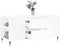 vidaXL - Salontafel - 102x44,5x50 - cm - bewerkt - hout - wit