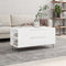vidaXL - Salontafel - 102x44,5x50 - cm - bewerkt - hout - wit