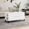vidaXL - Salontafel - 102x44,5x50 - cm - bewerkt - hout - wit