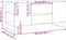 vidaXL - Salontafel - 102x44,5x50 - cm - bewerkt - hout - wit